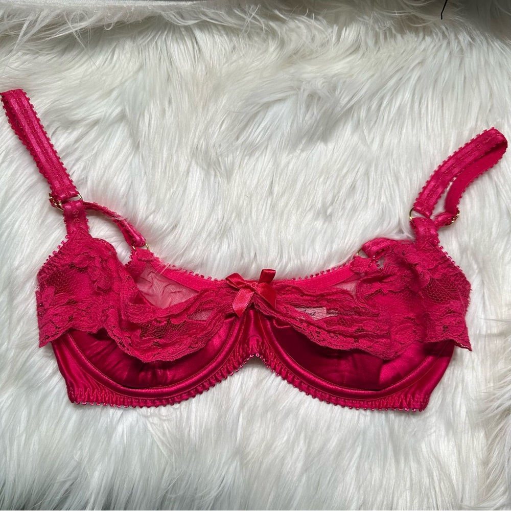 Agent Provocateur Red Lace Bra and Panty